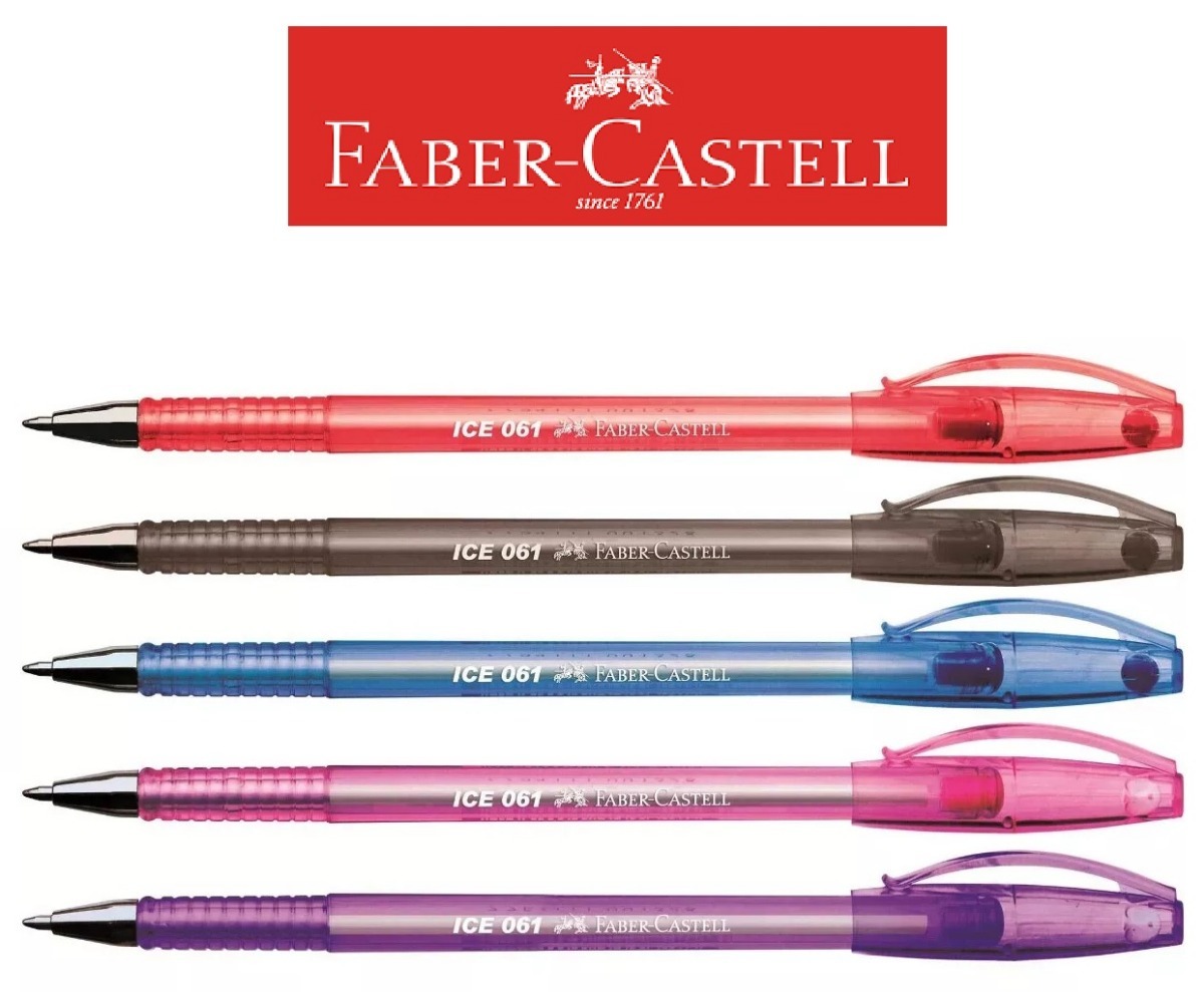 CANETA FABER ICE 061 0,8 C/12 ROSA/ROXA