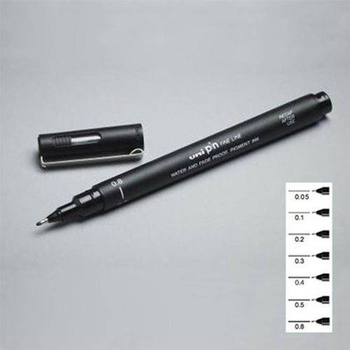 CANETA CIS UNIPIN 0,5 C/12 PRETA