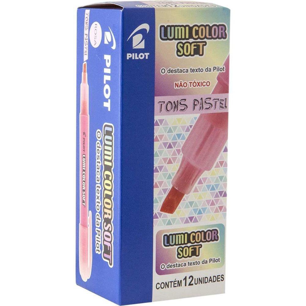 MARCA TEXTO LUMI COLOR PASTEL C/12 ROSA