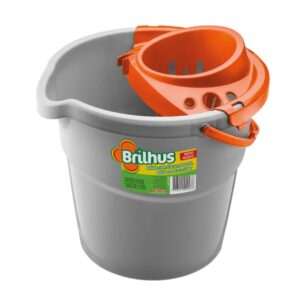 BALDE BRILHUS C/ESCORRED PLAST 9L BT2027