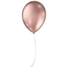 BALAO S ROQUE 9 METALICO C/25 ROSE GOLD