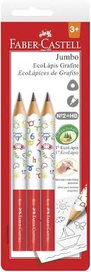 LAPIS GRAFITE FABER JUMBO SM C/3