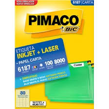 ETIQUETA PIMACO CARTA 6187 100F