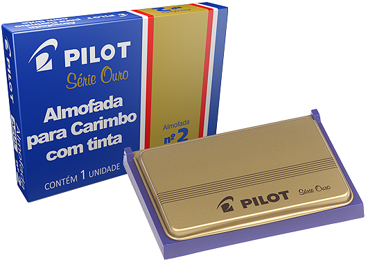 ALMOFADA CARIMBO PILOT N3 PLASTICA AZUL