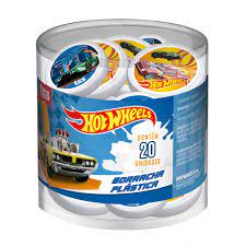 BORRACHA TRIS HOT WHEELS C/20 901583