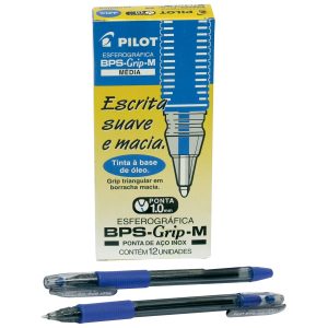 CANETA PILOT BPS-GRIP-M 1.0 C/12 AZUL