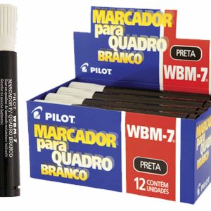 MARCADOR P/QD BRANCO PILOT C/12 PRETO