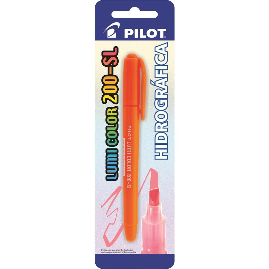 MARCA TEXTO LUMI COLOR SM LARANJA C/1