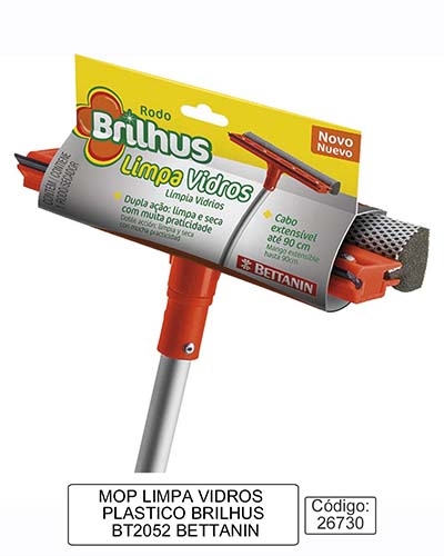 RODO MOP LIMPA VIDRO BRILHUS BT2052