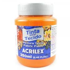 TINTA TECIDO ACRIL 250ML LARANJA 517