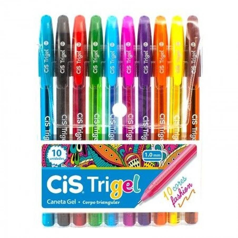 CANETA CIS TRIGEL FASHION C/10 SORTIDA