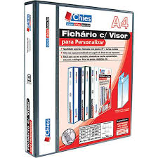 PASTA FICHARIO CHIES A4 4CM PRETA 1399