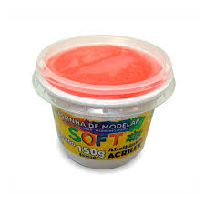 MASSA MODELAR ACRILEX SOFT 150G VERMELHO