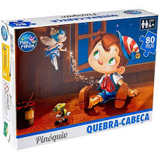 JOGO QUEBRA CABECA PINOQUIO 80PC 2851