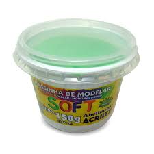 MASSA MODELAR ACRILEX SOFT 150G VERDE